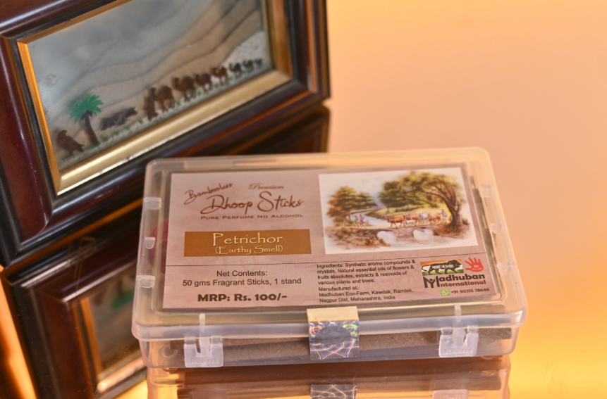 Pertichor (Earthy Smell) 50 grams - Premium Bambooless Dhoop Sticks