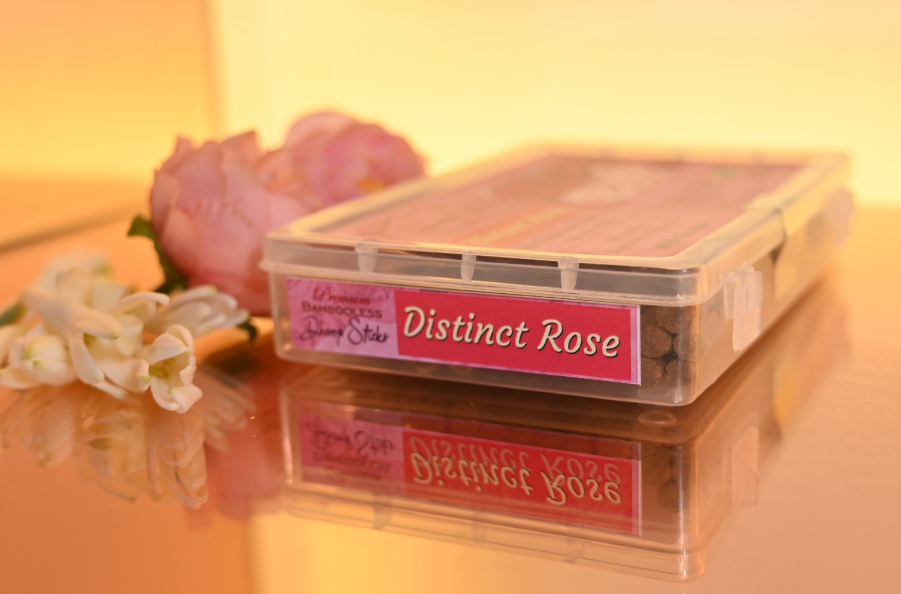 Distinct Rose - 50 Grams - Premium Bambooless Dhoop Sticks - Image 2