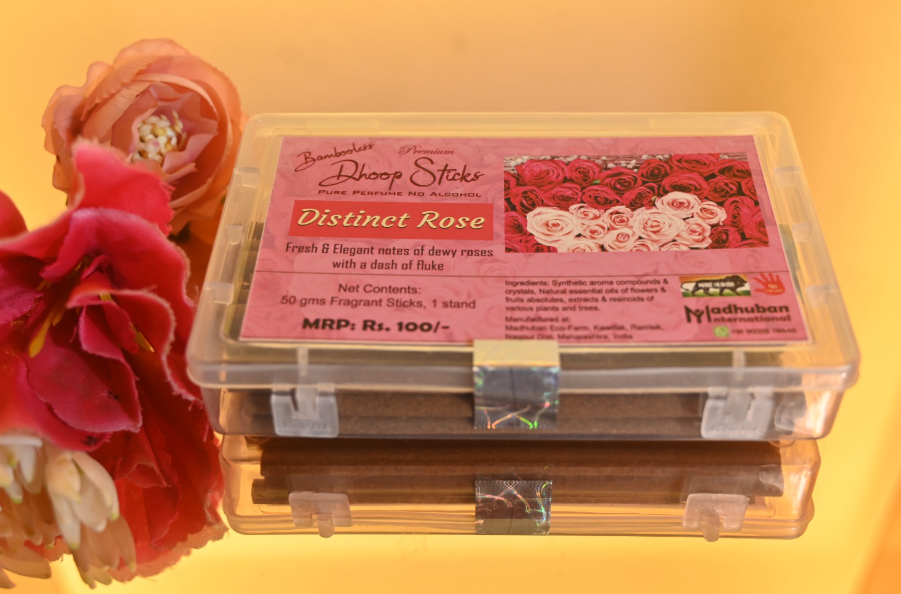 Distinct Rose - 50 Grams - Premium Bambooless Dhoop Sticks - Image 3