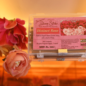 Distinct Rose - 50 Grams - Premium Bambooless Dhoop Sticks