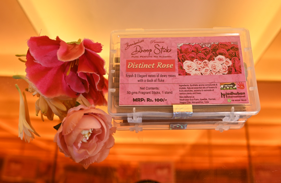 Distinct Rose - 50 Grams - Premium Bambooless Dhoop Sticks