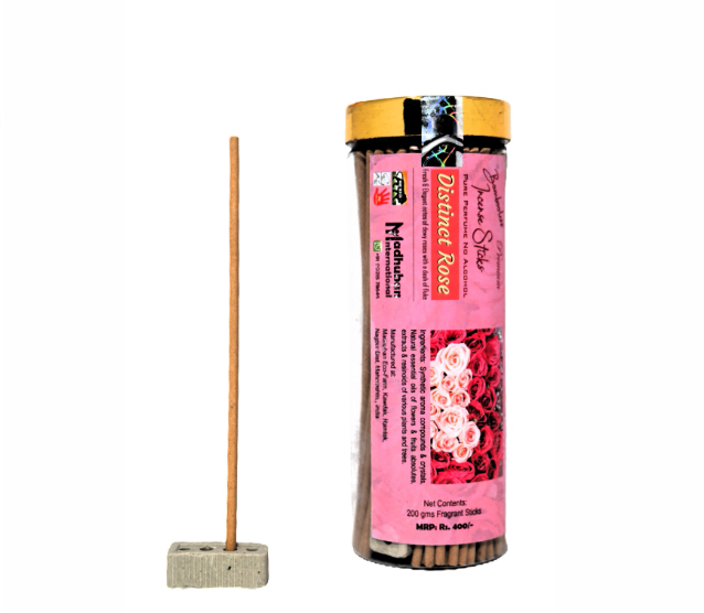Distinct Rose - 200 Grams - Premium Bambooless Incense Sticks