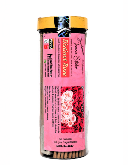 Distinct Rose - 200 Grams - Premium Bambooless Incense Sticks - Image 3