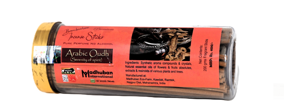 Arabic Oudh - 200 Grams - Premium Bambooless Incense Sticks - Image 3