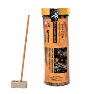 Rich Amber Wood Premium Bambooless Incense Sticks